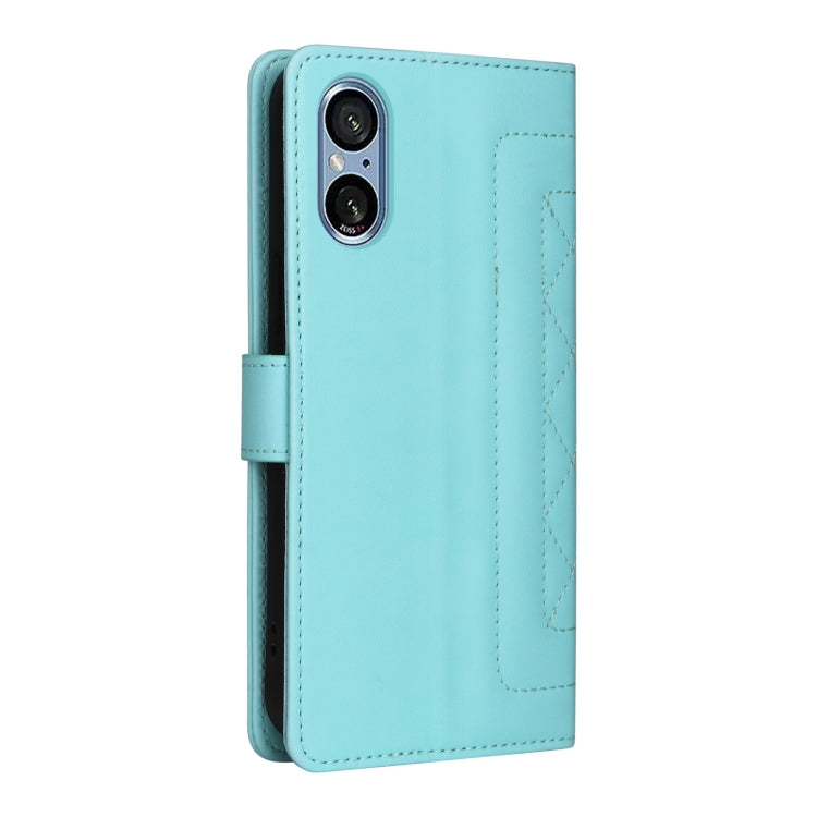 For Sony Xperia 5 V Diamond Lattice Leather Flip Phone Case