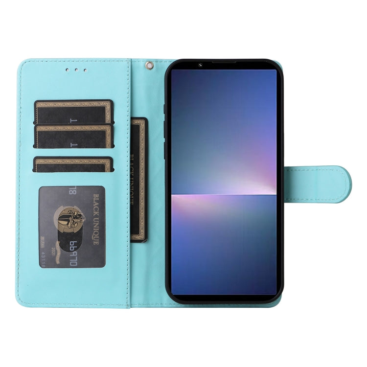 For Sony Xperia 5 V Diamond Lattice Leather Flip Phone Case