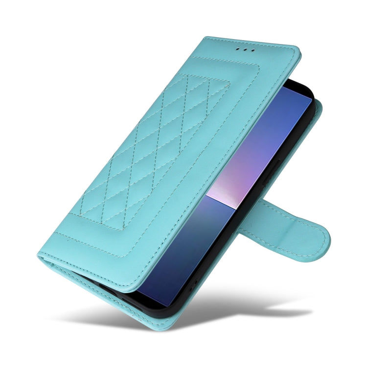 For Sony Xperia 5 V Diamond Lattice Leather Flip Phone Case