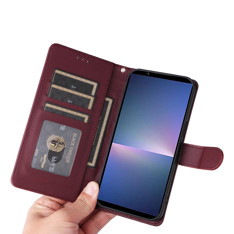 For Sony Xperia 5 V Diamond Lattice Leather Flip Phone Case