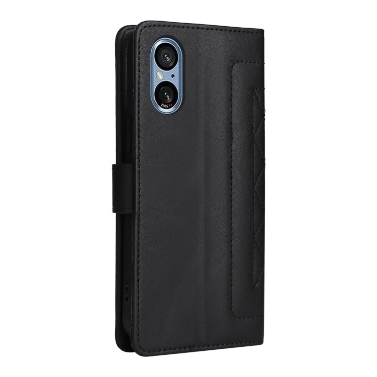 For Sony Xperia 5 V Diamond Lattice Leather Flip Phone Case