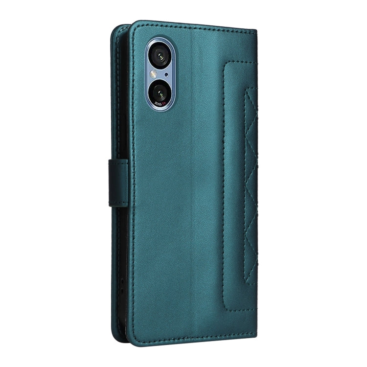 For Sony Xperia 5 V Diamond Lattice Leather Flip Phone Case