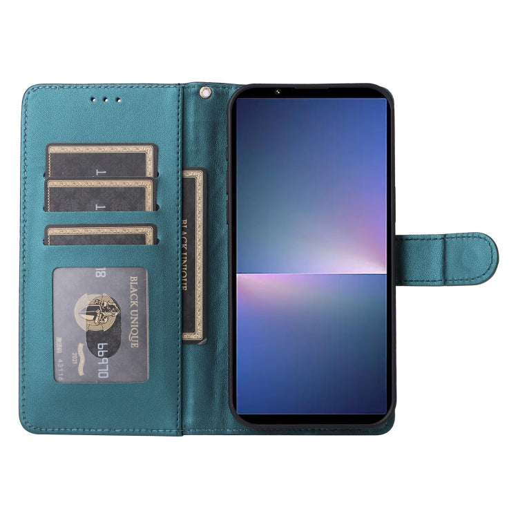 For Sony Xperia 5 V Diamond Lattice Leather Flip Phone Case