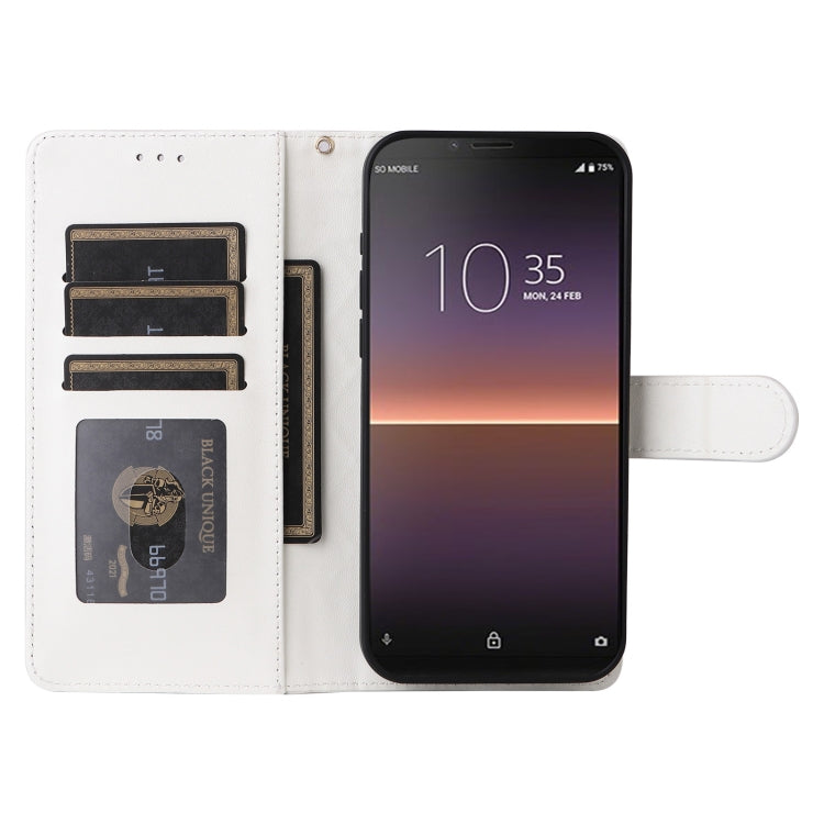 For Sony Xperia 10 II Diamond Lattice Leather Flip Phone Case