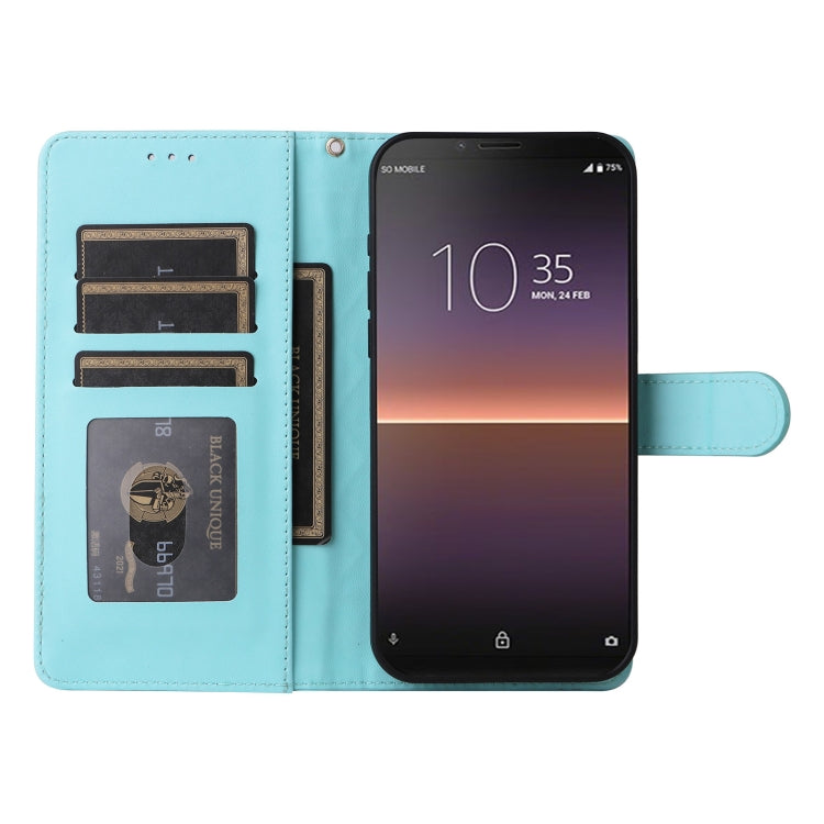 For Sony Xperia 10 II Diamond Lattice Leather Flip Phone Case