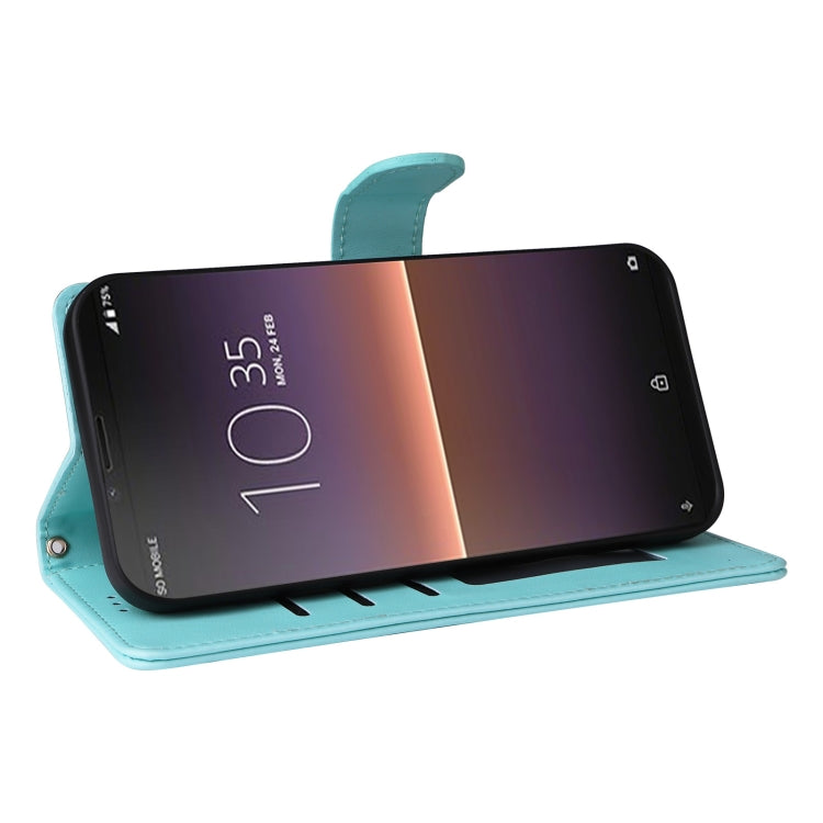 For Sony Xperia 10 II Diamond Lattice Leather Flip Phone Case