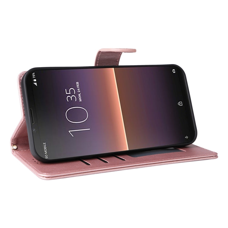 For Sony Xperia 10 II Diamond Lattice Leather Flip Phone Case