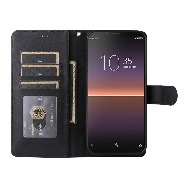 For Sony Xperia 10 II Diamond Lattice Leather Flip Phone Case