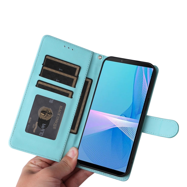 For Sony Xperia 10 III Diamond Lattice Leather Flip Phone Case