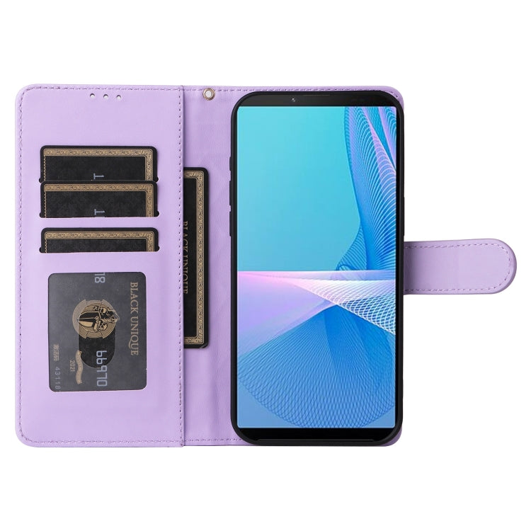 For Sony Xperia 10 III Diamond Lattice Leather Flip Phone Case