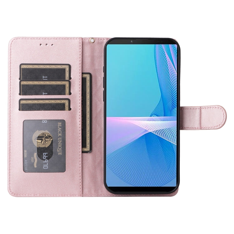 For Sony Xperia 10 III Diamond Lattice Leather Flip Phone Case