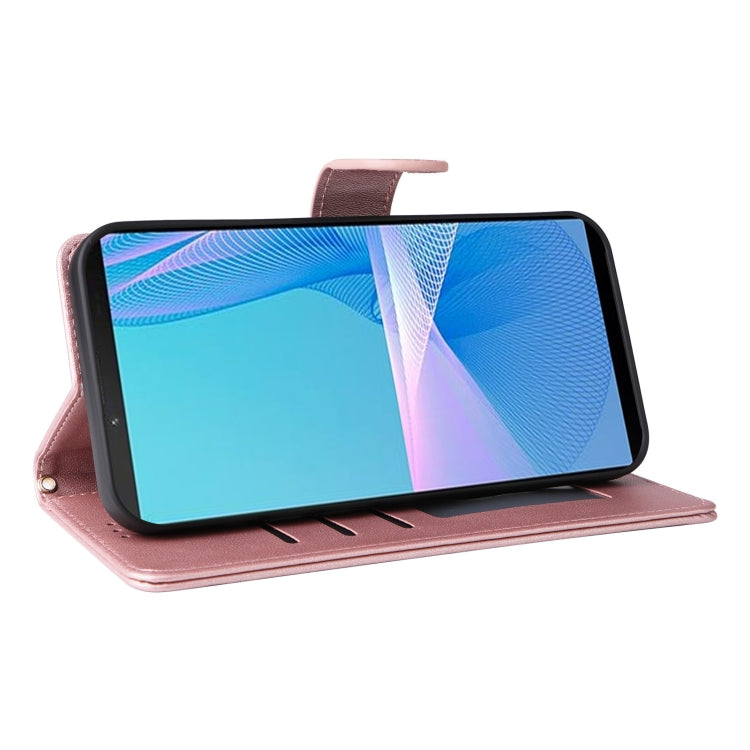 For Sony Xperia 10 III Diamond Lattice Leather Flip Phone Case