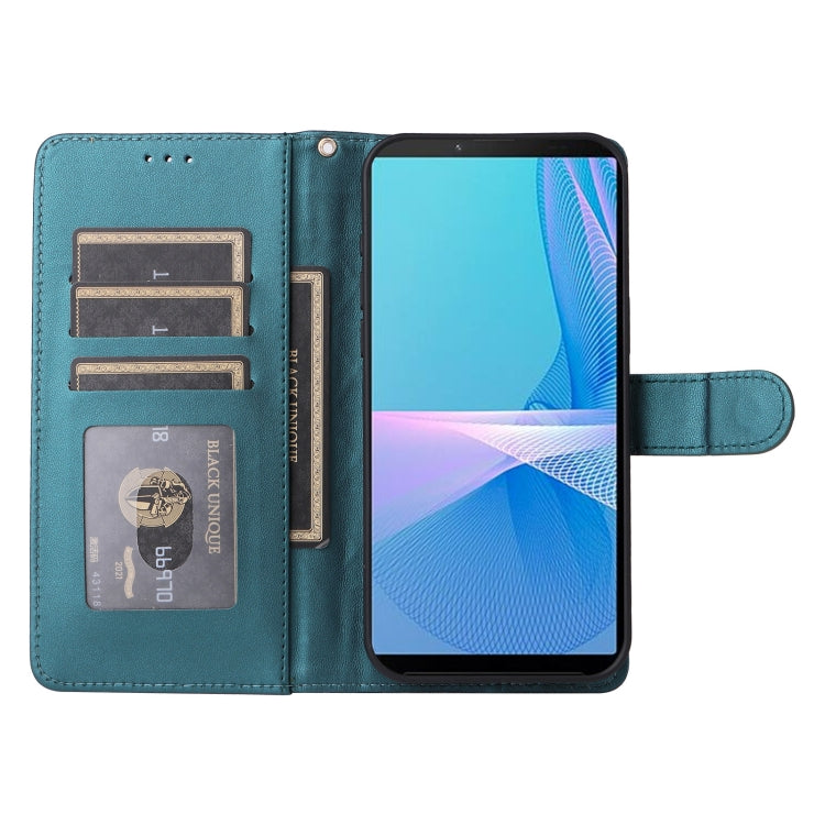 For Sony Xperia 10 III Diamond Lattice Leather Flip Phone Case
