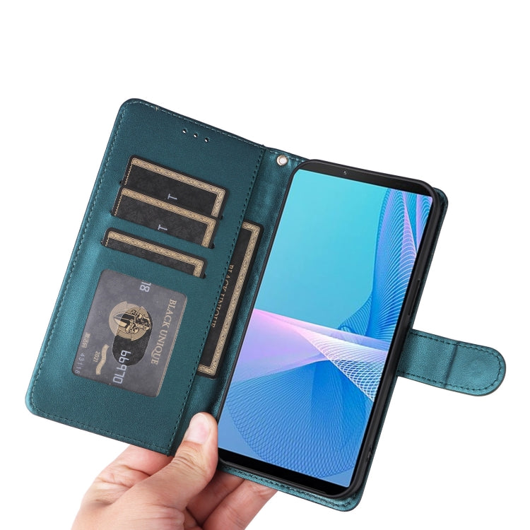 For Sony Xperia 10 III Diamond Lattice Leather Flip Phone Case