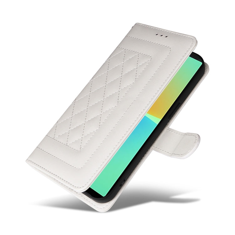 For Sony Xperia 10 IV Diamond Lattice Leather Flip Phone Case