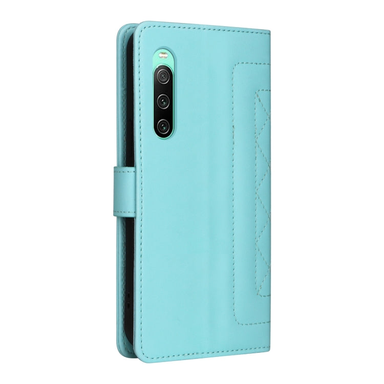 For Sony Xperia 10 IV Diamond Lattice Leather Flip Phone Case