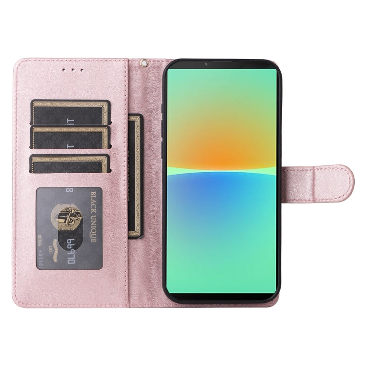 For Sony Xperia 10 IV Diamond Lattice Leather Flip Phone Case