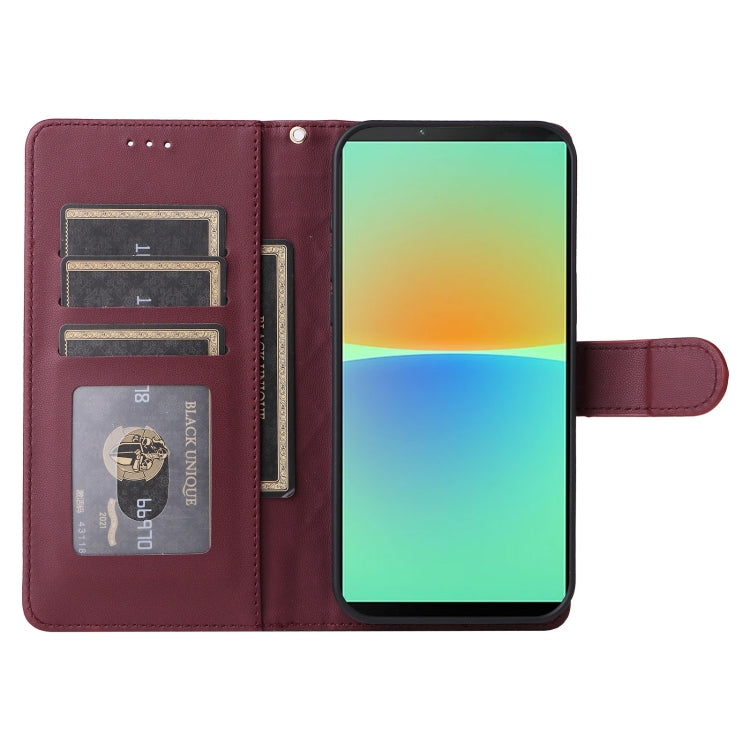 For Sony Xperia 10 IV Diamond Lattice Leather Flip Phone Case