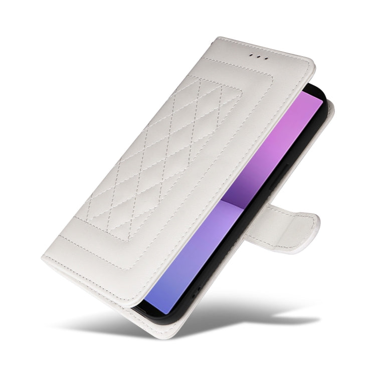 For Sony Xperia 10 V Diamond Lattice Leather Flip Phone Case