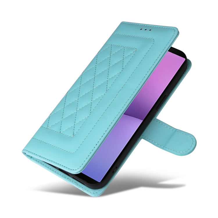 For Sony Xperia 10 V Diamond Lattice Leather Flip Phone Case