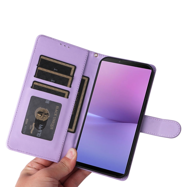 For Sony Xperia 10 V Diamond Lattice Leather Flip Phone Case