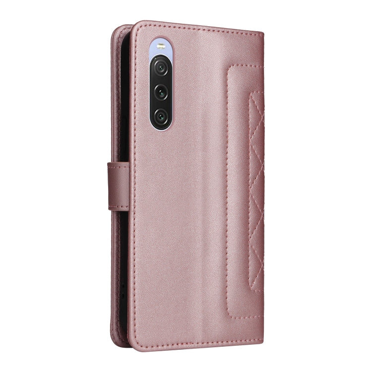 For Sony Xperia 10 V Diamond Lattice Leather Flip Phone Case