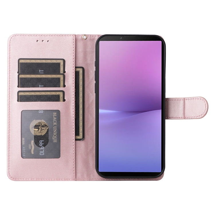 For Sony Xperia 10 V Diamond Lattice Leather Flip Phone Case
