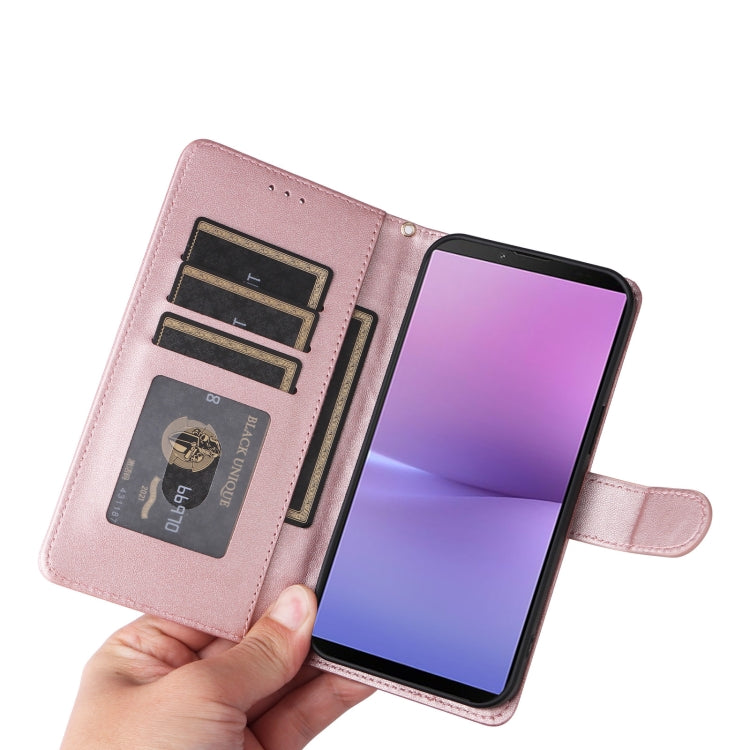 For Sony Xperia 10 V Diamond Lattice Leather Flip Phone Case