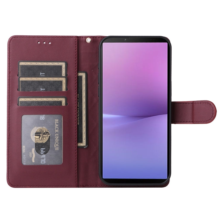 For Sony Xperia 10 V Diamond Lattice Leather Flip Phone Case