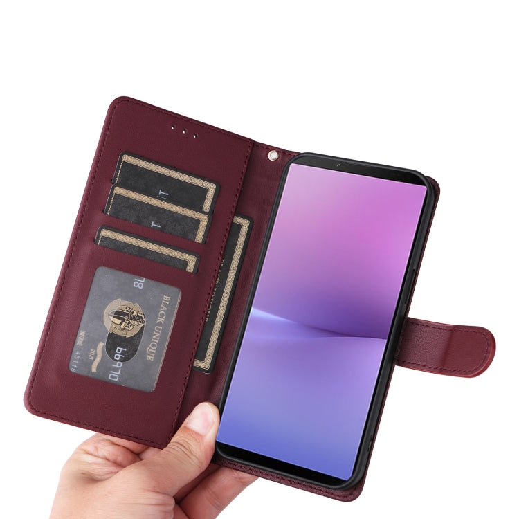 For Sony Xperia 10 V Diamond Lattice Leather Flip Phone Case