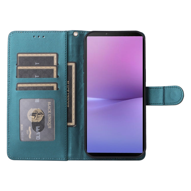 For Sony Xperia 10 V Diamond Lattice Leather Flip Phone Case