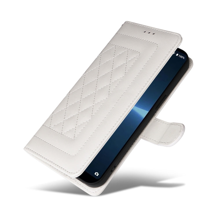 For Sony Xperia Ace III Diamond Lattice Leather Flip Phone Case