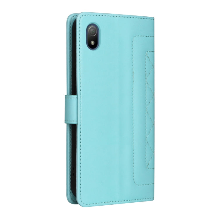 For Sony Xperia Ace III Diamond Lattice Leather Flip Phone Case