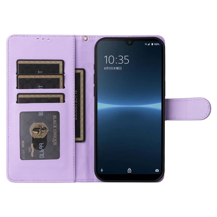 For Sony Xperia Ace III Diamond Lattice Leather Flip Phone Case
