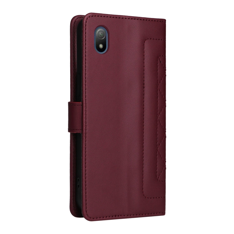 For Sony Xperia Ace III Diamond Lattice Leather Flip Phone Case