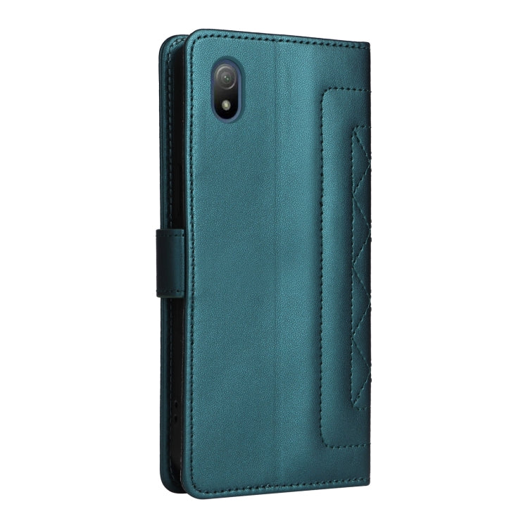 For Sony Xperia Ace III Diamond Lattice Leather Flip Phone Case
