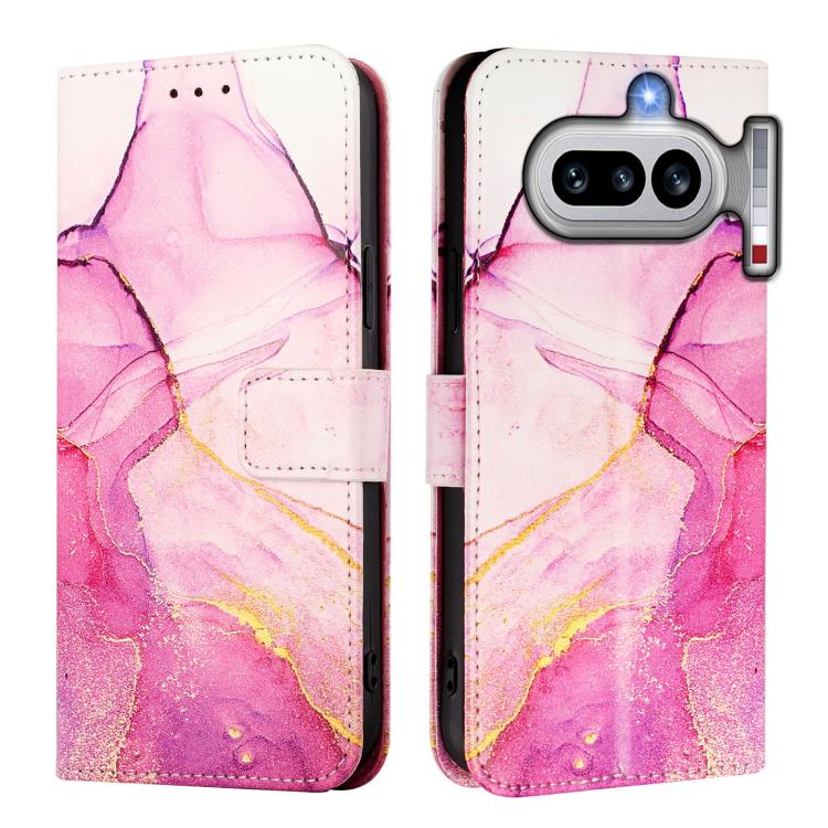 For Nothing Phone 4a PT003 Marble Pattern Flip Leather Phone Case