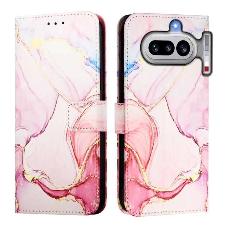 For Nothing Phone 4a PT003 Marble Pattern Flip Leather Phone Case