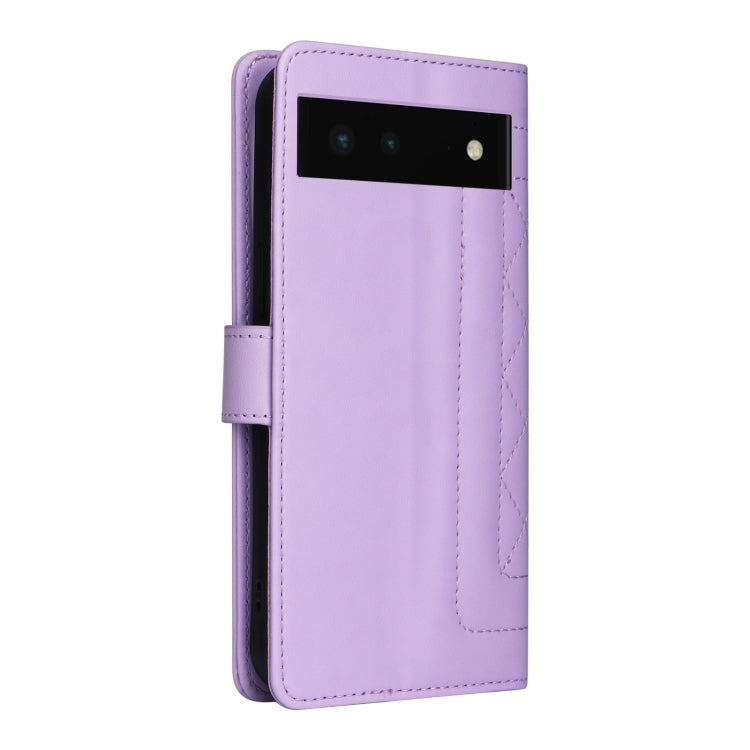 For Google Pixel 6 Diamond Lattice Leather Flip Phone Case