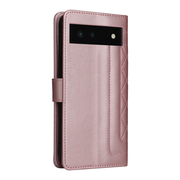 For Google Pixel 6 Diamond Lattice Leather Flip Phone Case