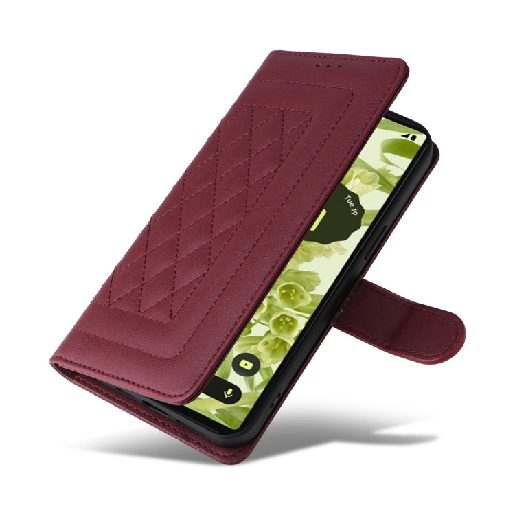 For Google Pixel 6 Diamond Lattice Leather Flip Phone Case