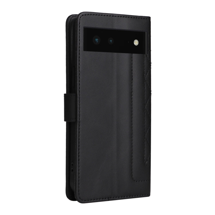 For Google Pixel 6 Diamond Lattice Leather Flip Phone Case
