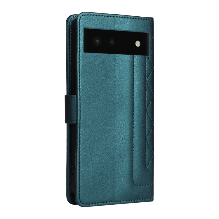 For Google Pixel 6 Diamond Lattice Leather Flip Phone Case