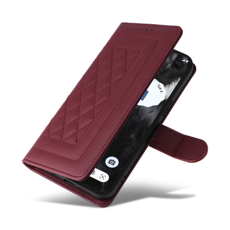 For Google Pixel 7 Diamond Lattice Leather Flip Phone Case