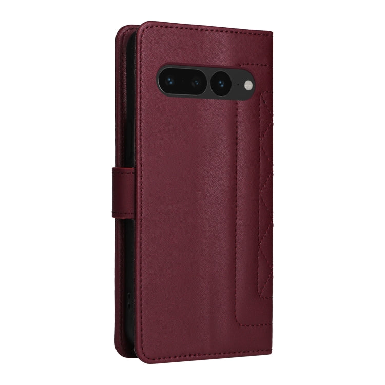 For Google Pixel 7 Pro Diamond Lattice Leather Flip Phone Case