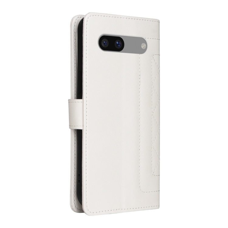 For Google Pixel 7a Diamond Lattice Leather Flip Phone Case