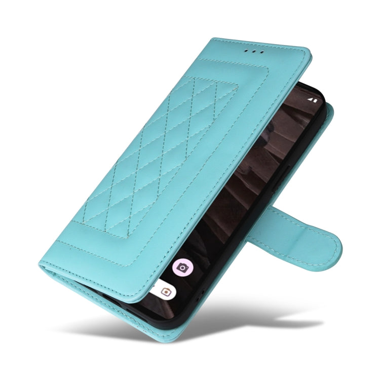 For Google Pixel 7a Diamond Lattice Leather Flip Phone Case