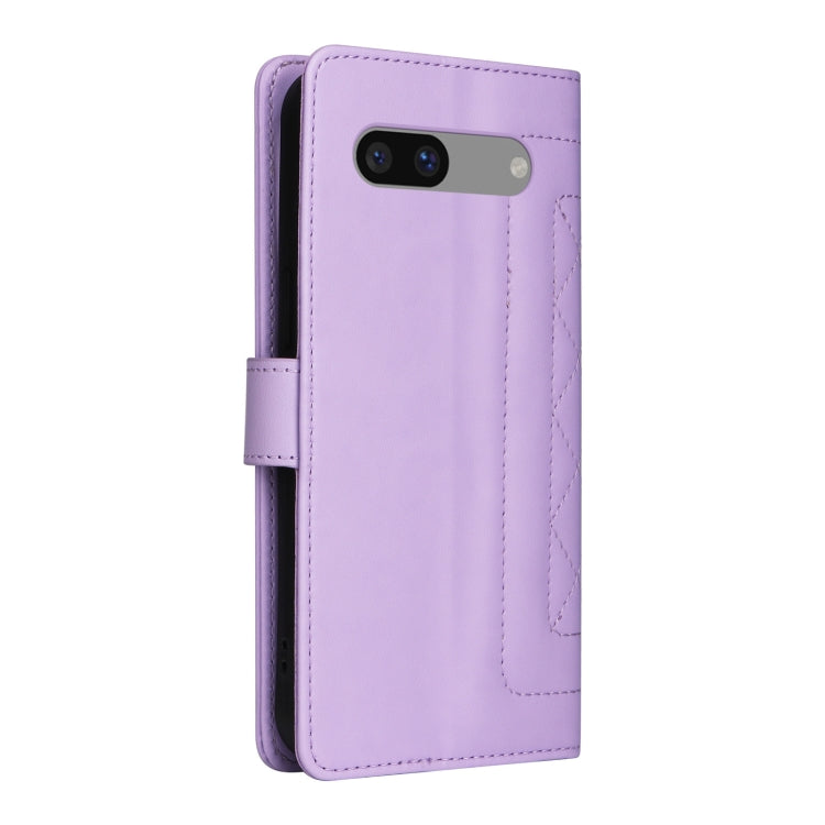 For Google Pixel 7a Diamond Lattice Leather Flip Phone Case
