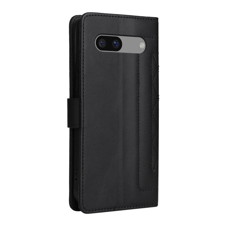 For Google Pixel 7a Diamond Lattice Leather Flip Phone Case