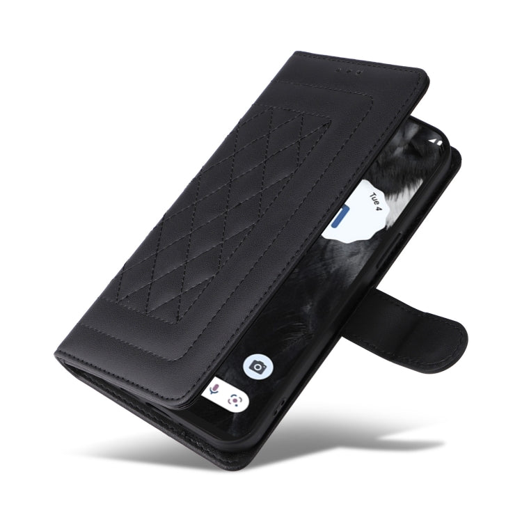For Google Pixel 8a Diamond Lattice Leather Flip Phone Case